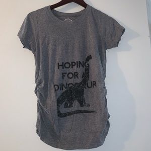 Dinosaur maternity T-shirt
